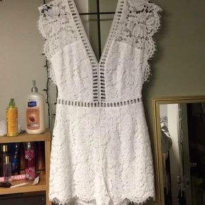 White Lace Romper